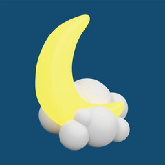 Weather phenomena concept. Realistic 3d object cartoon style.