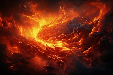 A fiery flame texture