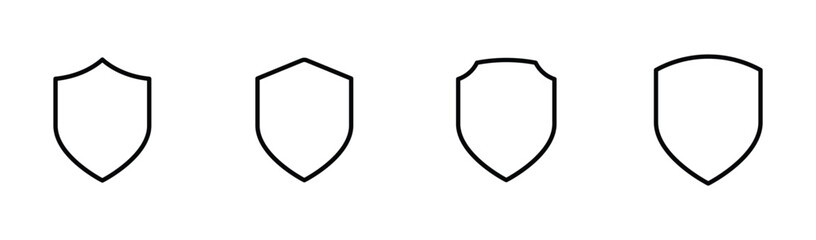 Shield Icon set vector	