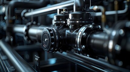 Groundbreaking Geothermal Heat Pump Project in an Eco-Friendly Community Captured in Noir Nights Style