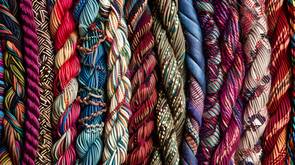 Intricate Kumihimo Braiding Pattern Collection- Displaying Artistry in Japanese Textile Crafting