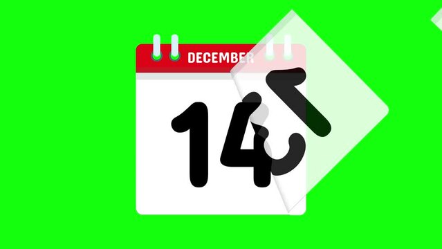 2025 calendar happy new year animated calendar greenscreen calendar moving day folding paper calendar