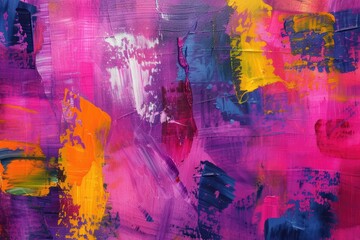 Abstract colorful oil painting on canvas texture background.