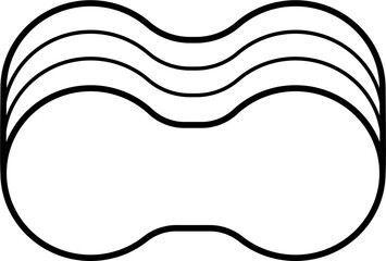 Pull Buoy Outline Icon Vector