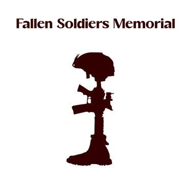 Fallen Soldiers Memorial: Fallen soldiers memorial tattoo designs, soldier illustration art, logo design
