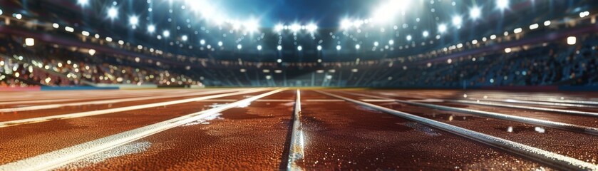 Athletic games in a stadium built with recycled materials