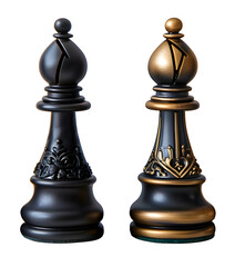 Chess Bishop isolated on transparent Background. - 772705413