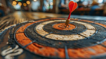 Business executives gathered around a table, strategizing over a target-focused roadmap to success