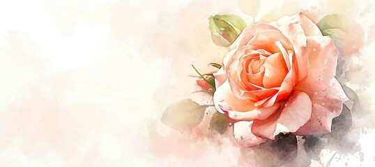 painting pastel romance rose soft ornament print watercolor romantic wallpaper 