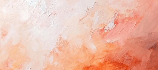 White peach color acrylic abstraction, Expressive aesthetics
