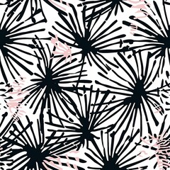 black and white seamless pattern