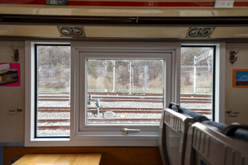 train travel window chair door