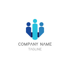 Company people, team or resources icon, outsourcing, manpower, consultants company logo