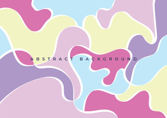 abstract colorful wave shapes puzzle background design