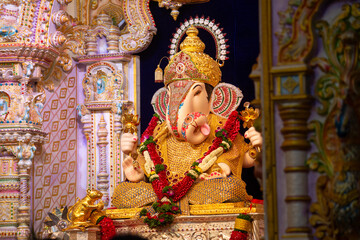 Ganapati idols in Ganesh Chaturthi Pune, Maharashtra, India