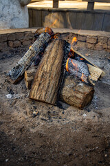 fire coal charcoal campfire leisure