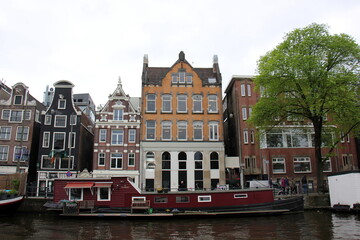 Obraz premium Amsterdam Netherlands 14 05 2023 . Amsterdam, the national capital of the Netherlands, is located in the west of the country.