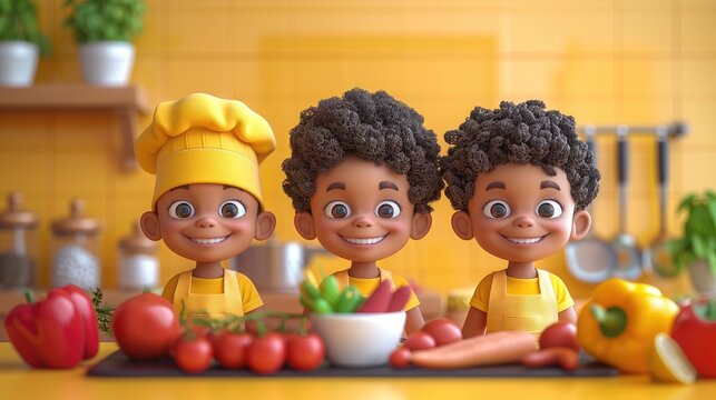 A family taking a fun and educational cooking class together