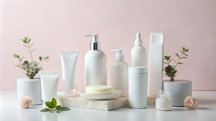 Obraz na płótnie Canvas product featuring cosmetics
