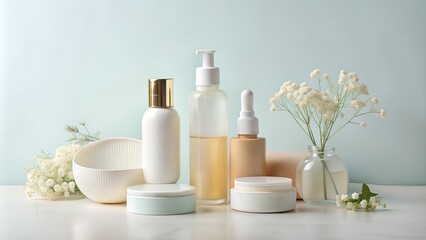 Obraz na płótnie Canvas product featuring cosmetics