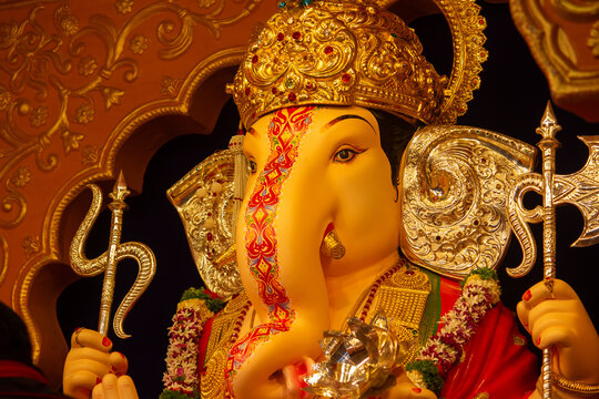 Ganapati idols in Ganesh Chaturthi Pune, Maharashtra, India