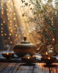 Tranquil Teapot, Tibetan Singing Bowls