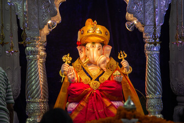 Ganapati idols in Ganesh Chaturthi Pune, Maharashtra, India
