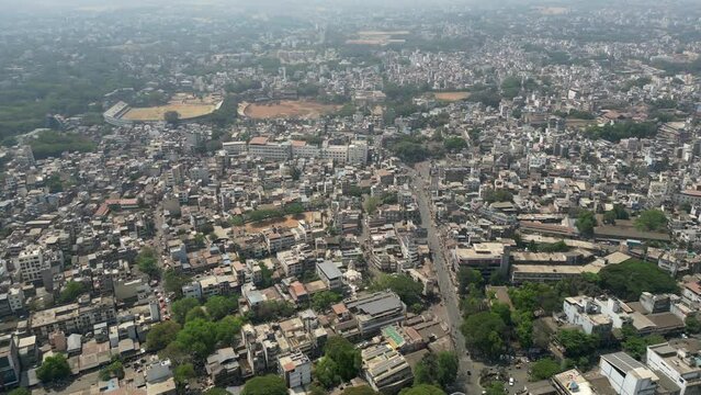 kolhapur city bird eye 180d view in Maharashtra