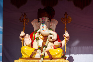 Ganapati idols in Ganesh Chaturthi Pune, Maharashtra, India