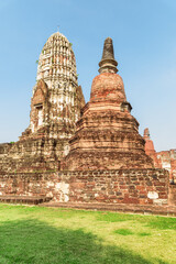 Scenic ruins of the Wat Ratchaburana in Ayutthaya, Thailand - 772727838