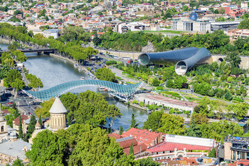 Awesome city view of Tbilisi, Georgia - 772728007