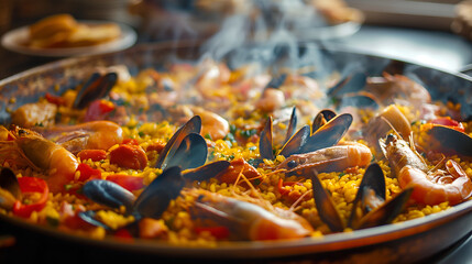Spanish Treasure: Paella's Feast - Seafood & Saffron Symphony