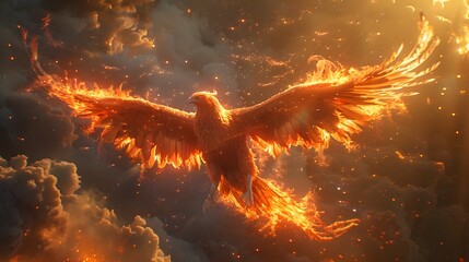 Render transcendent light phoenix background, The phoenix wallpapers are available in hd