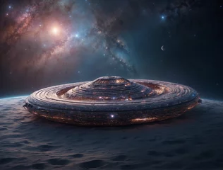 Cercles muraux UFO ufo in space