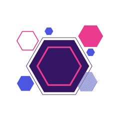 Modern Hexagons Geometric Shape