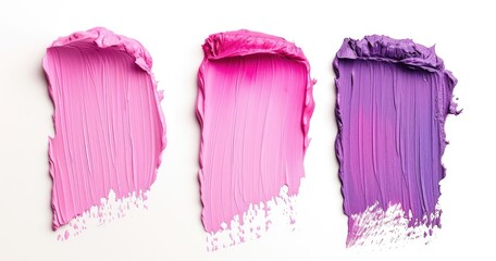 Vibrant Pink and Violet Paint Swipes
