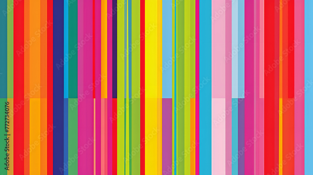 Poster a colorful striped background with a rainbow of colors. the stripes are of different colors and are 