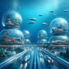 Futuristic Underwater City