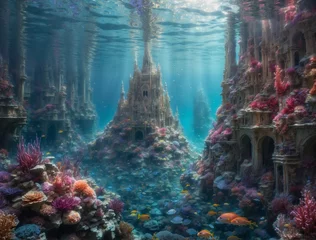 Poster coral reef in aquarium © Richard