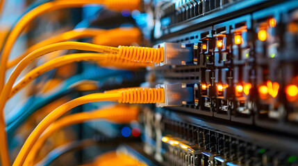 Data center and network devices. generative ai.