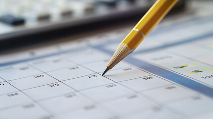 Event planner timetable agenda plan on organize schedule background. generative ai.