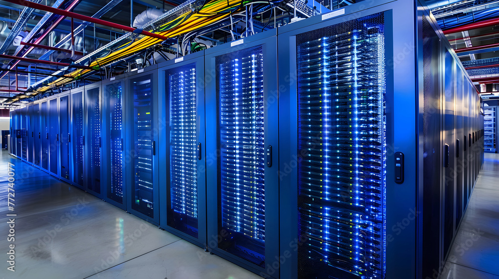 Poster high performance datacenter. generative ai.