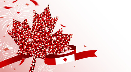 Canada day banner design with copy space Vector illustration - 772742257