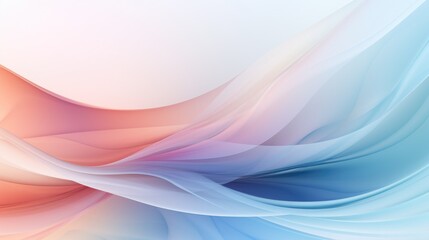 Fototapeta premium Pastel Purity Abstract wave gradient background