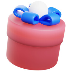 3d render of shopping gift icon.