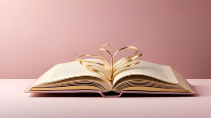 open book with bookmark