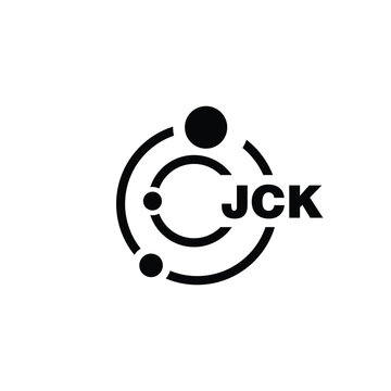 JCK letter logo design on white background. JCK logo. JCK creative initials letter Monogram logo icon concept. JCK letter design