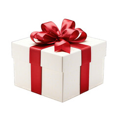 Obraz premium Gift box with red ribbon