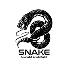 Fototapeta premium Snake Vector Logo Design