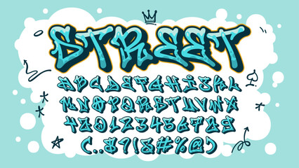 Street art alphabet